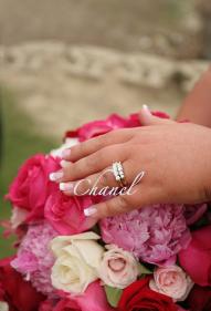 Pink and White Acrylics